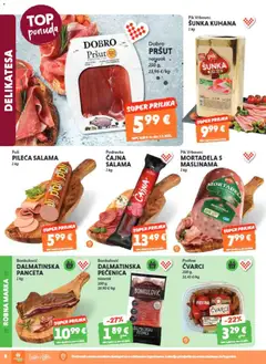 Katalog Studenac - Pregled kataloga iz trgovine Studenac, vrijedi od 01.07.2026 | Stranica: 8 | Proizvodi: Čvarci, Salama, Pršut, Mortadela