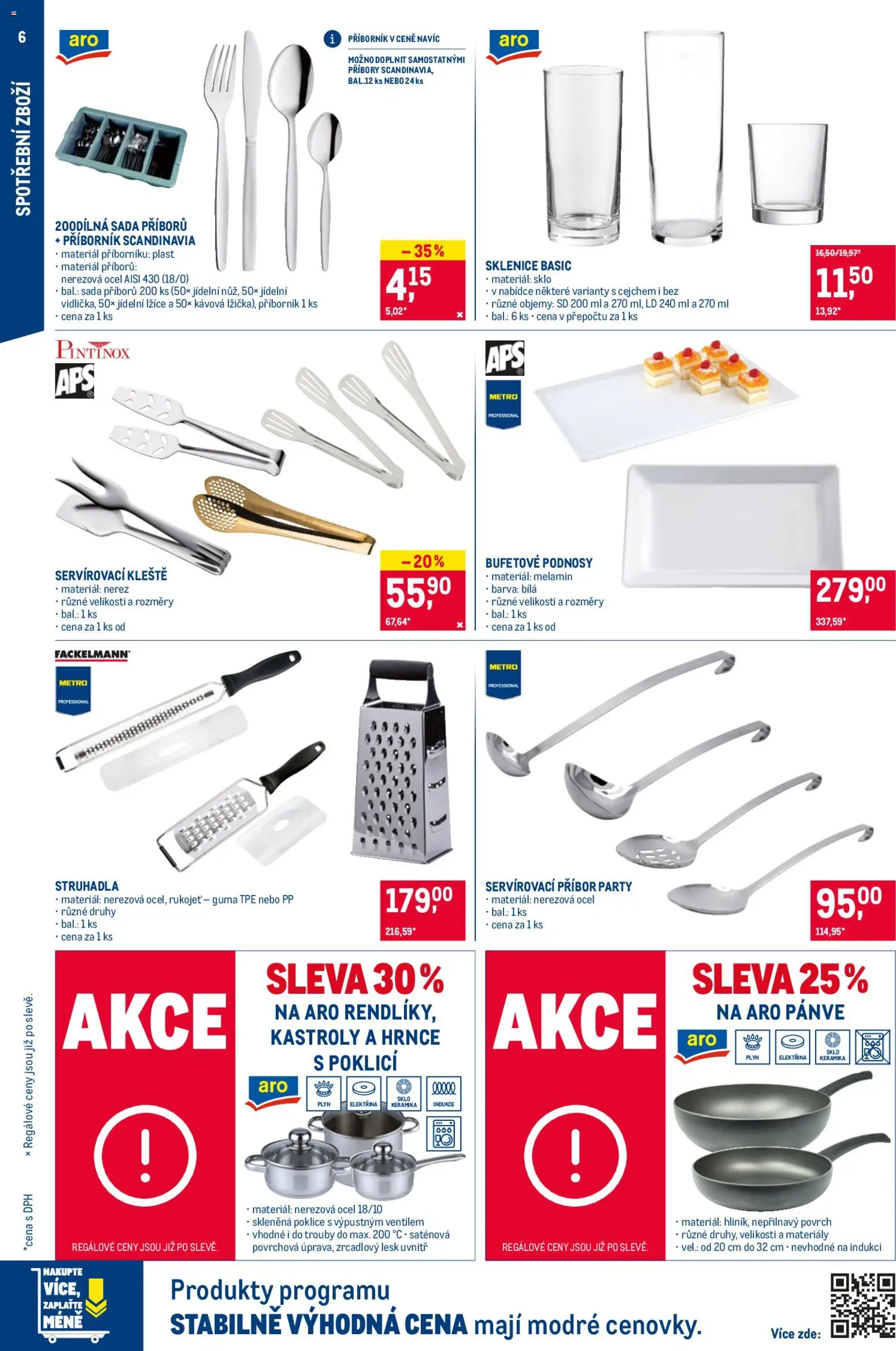 Makro leták - Nepotravinové zboží od 08.04.2026 | Strana: 6 | Produkty: Příbor, Hrnce, Poklice, Guma