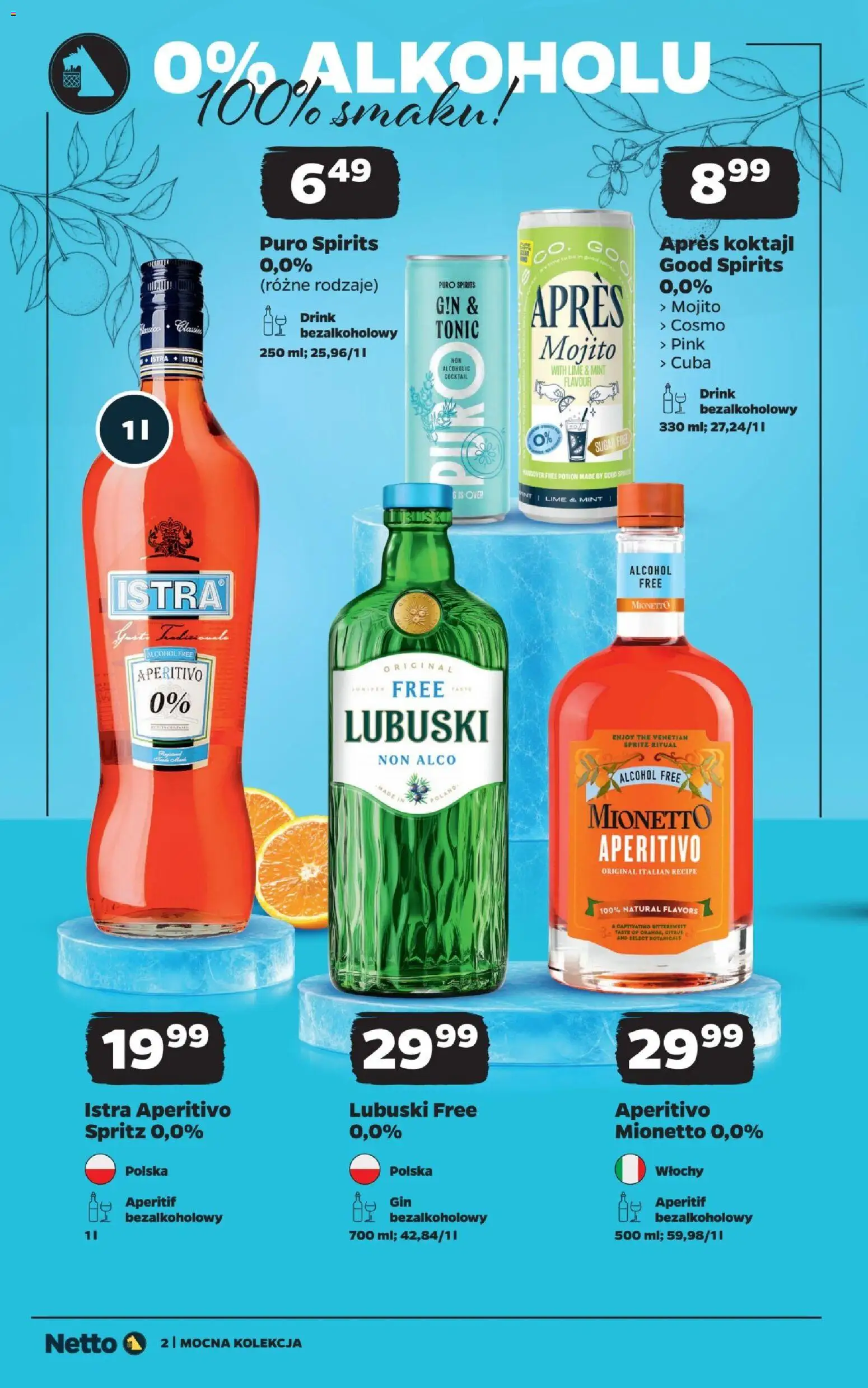 Netto gazetka - Mocne alkohole od 12.10.2026 | Strona: 2 | Produkty: Mojito, Aperitif, Koktajl, Gin