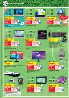 Pré-visualização Auchan - Tecno Mundial válido de 16.06.2026 | Página: 8 | Produtos: Monitor, Teclado, Cadeira, Tablet