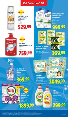 PANTENE PRO-V Šampon za kosu, Repair & protect 400 ml - pregled Lidl kataloga - važi od 01.10.2026 | Strana: 37