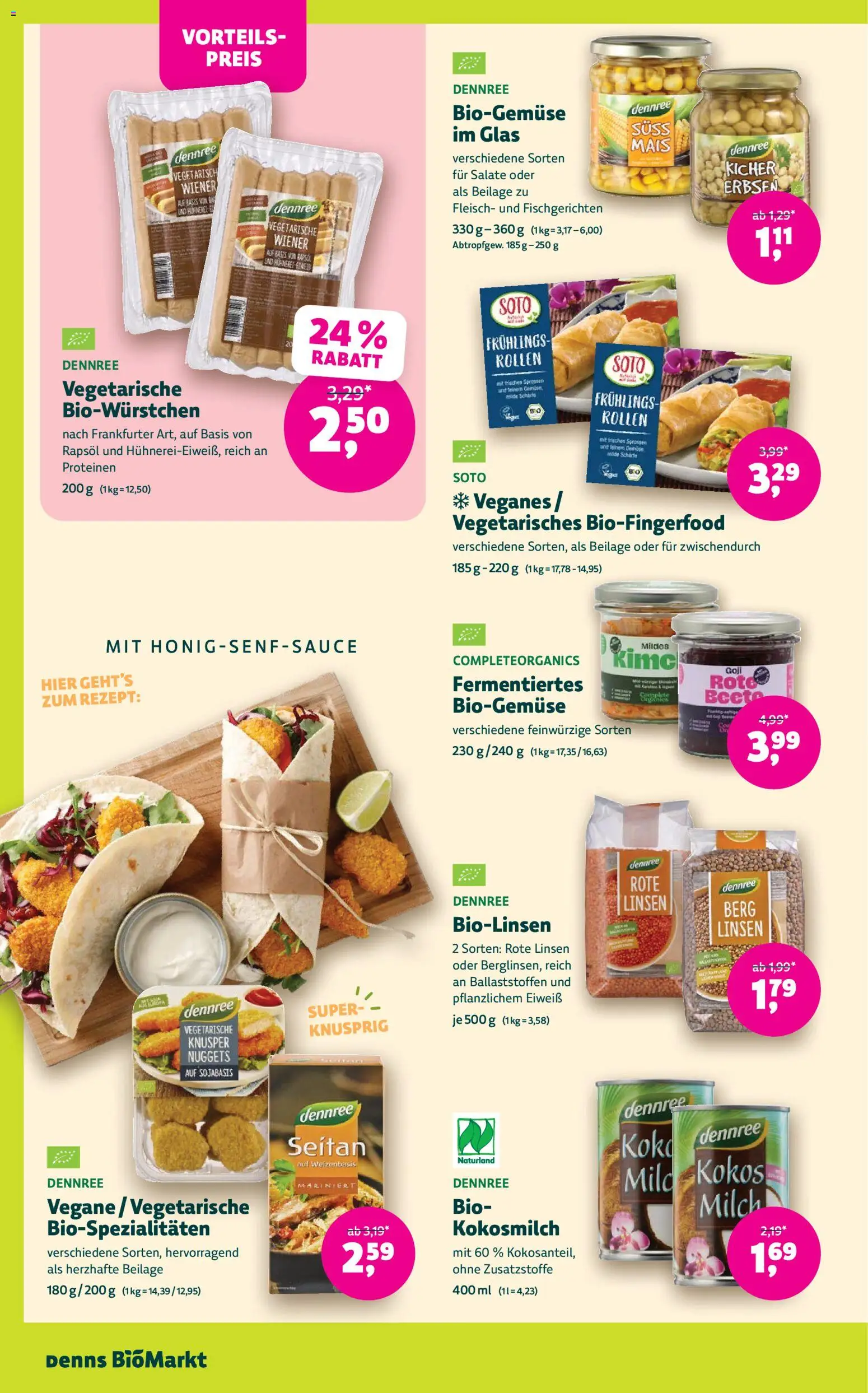 Denns BioMarkt Angebote gültig ab 07.10.2026 | Seite: 10 | Produkte: Erbsen, Mais, Rapsöl, Milch