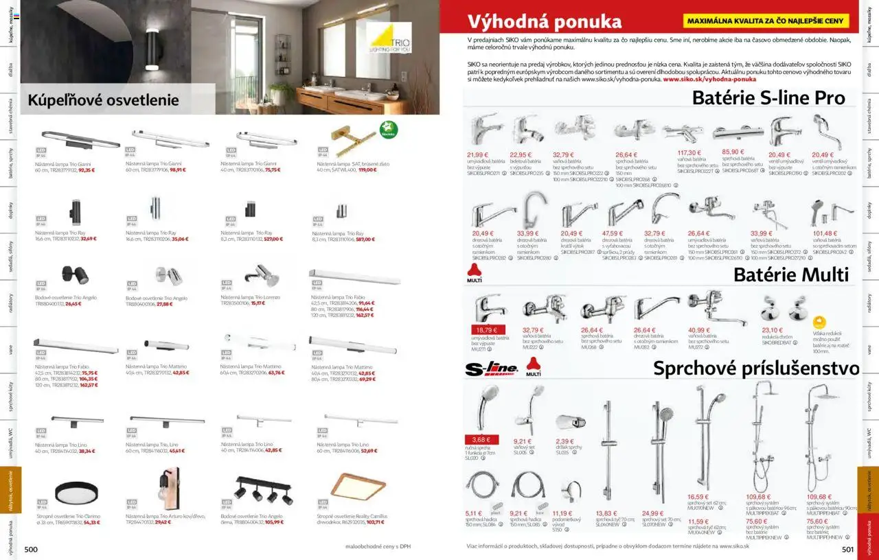 Nové Siko akcie – leták je platný od 01.09.2025 | Strana: 251 | Produkty: Osvetlenie, Lampa, Radiátory, Batéria