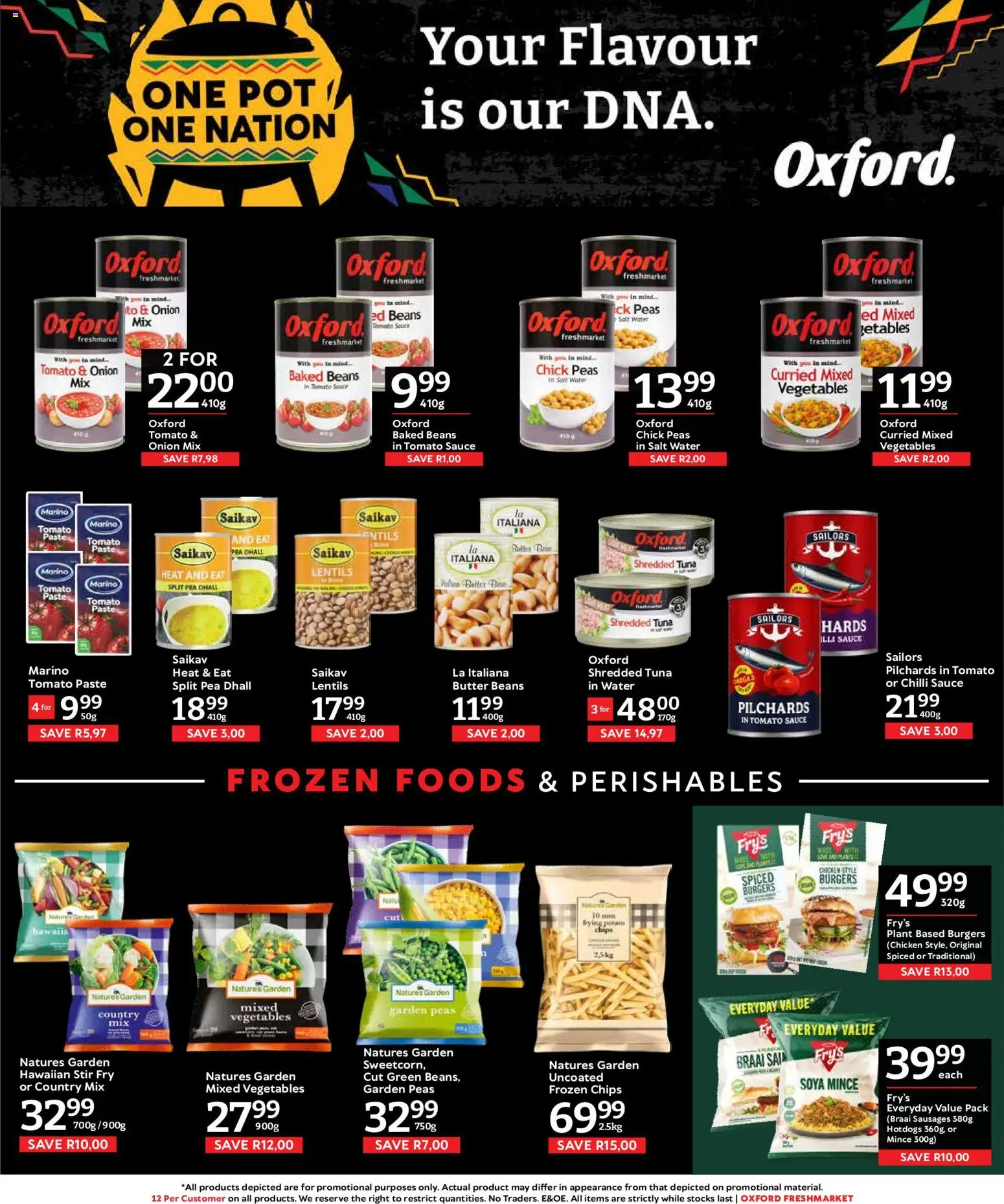 New Oxford Freshmarket catalogue – valid from 16/09/2026 | Page: 7 | Products: Tuna, Lentils, Fry's, Onion