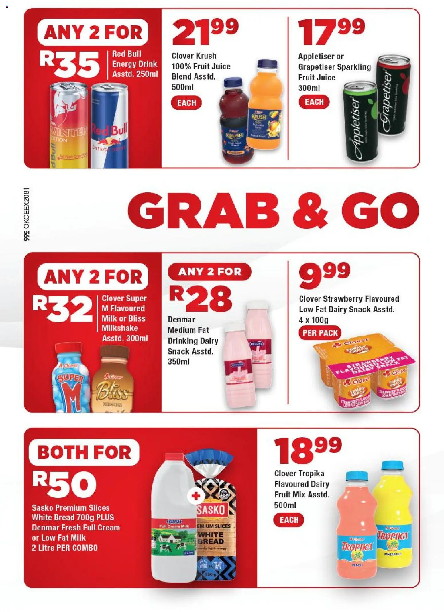 New OK Foods catalogue – valid from 04.05.2026 | Page: 2 | Products: Bread, Juice, Cream, Fruit