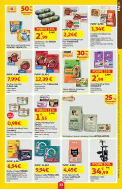 Pré-visualização Auchan folheto válido de 14.05.2026 | Página: 33 | Produtos: Purina one, Frango, Caranguejo, Salsicha
