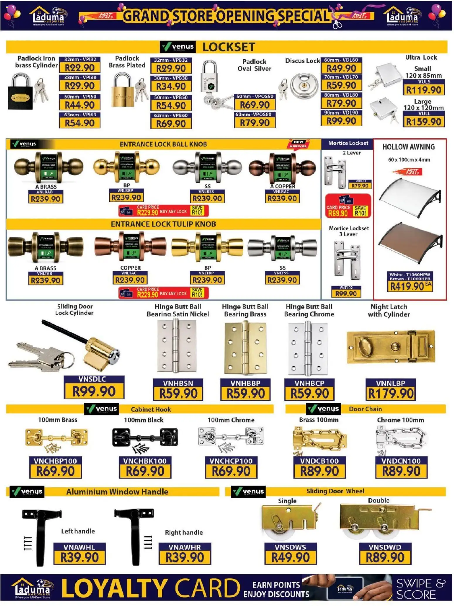New Laduma Hardware catalogue – valid from 23/09/2026 | Page: 19 | Products: Scale, Iron, Lock, Padlock