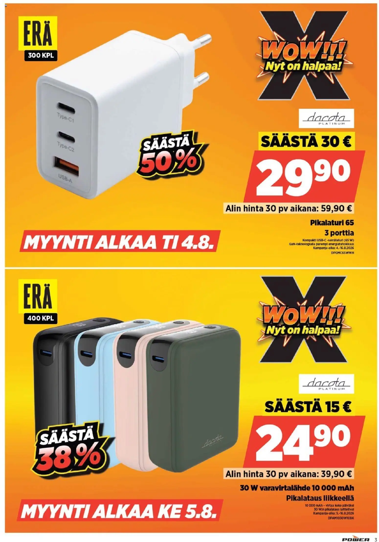 Power tarjoukset – voimassa 03/08/2026 alkaen | Sivu: 3