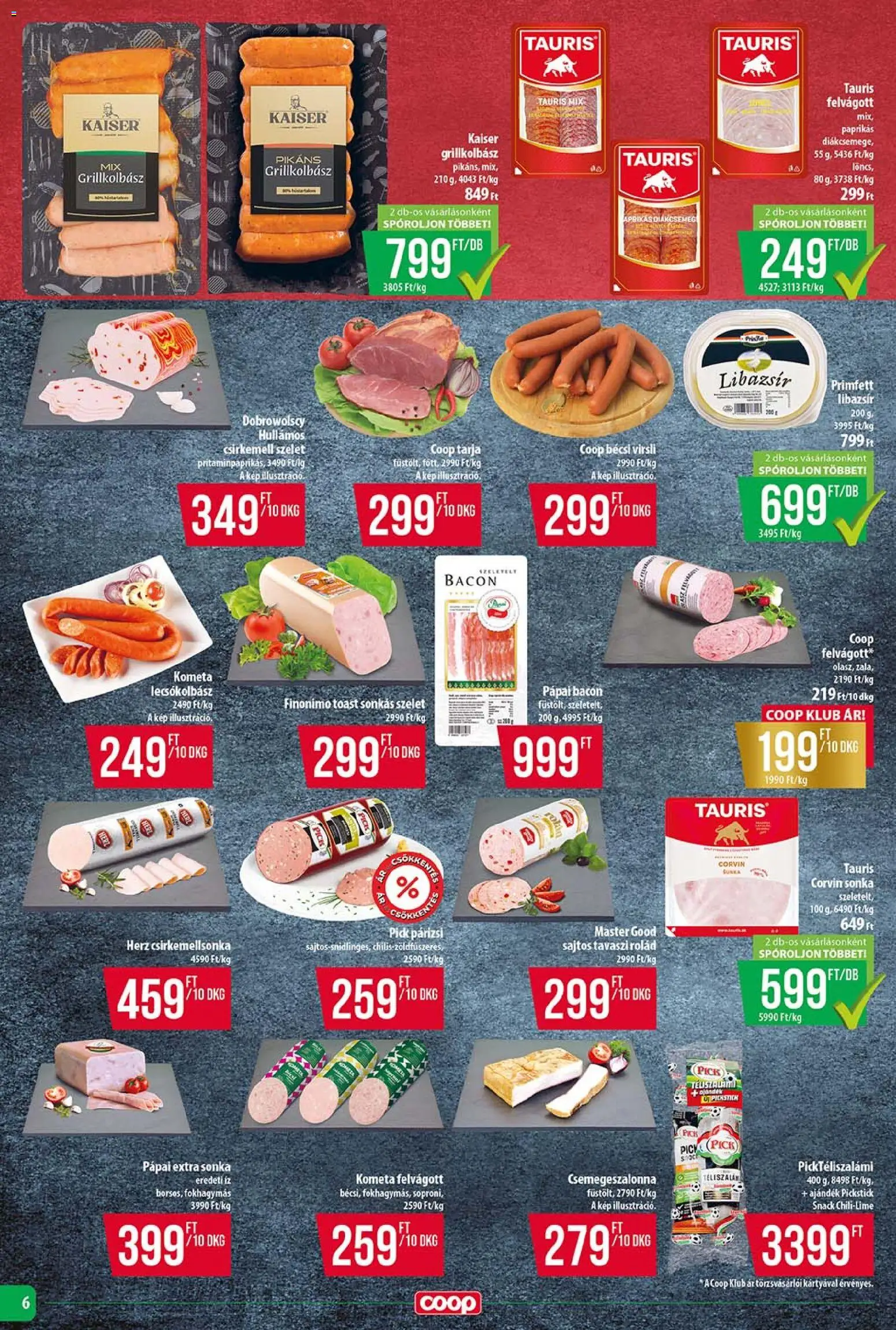 COOP akciós ujság - amely érvényes a következő dátumtól: 18.06.2026 | Oldal: 6