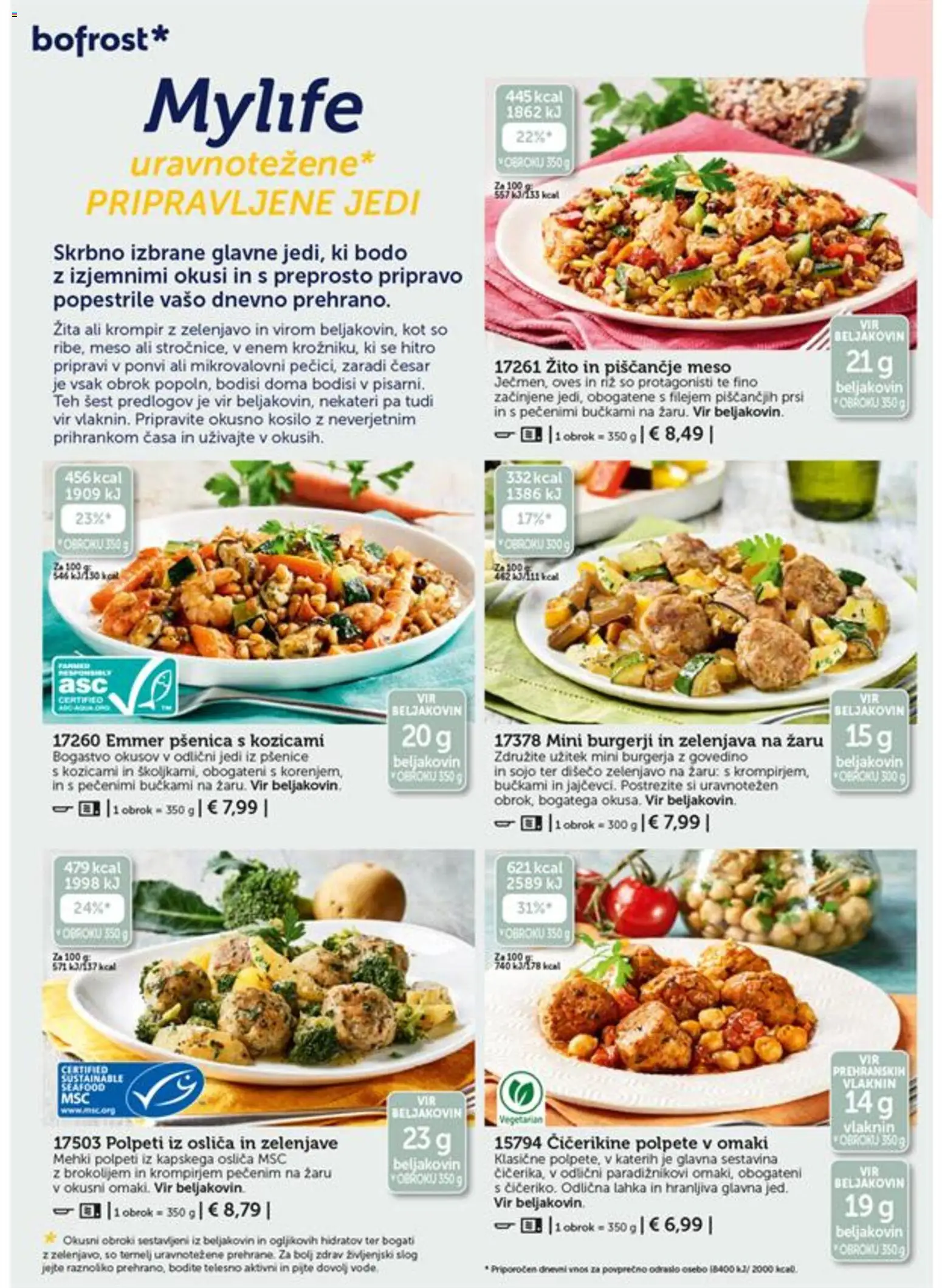 Novi Bofrost katalog ponudbe – veljaven od 01.07.2026 | Stran: 38 | Izdelki: Piscancje meso, Riz, Krompir, Zelenjava