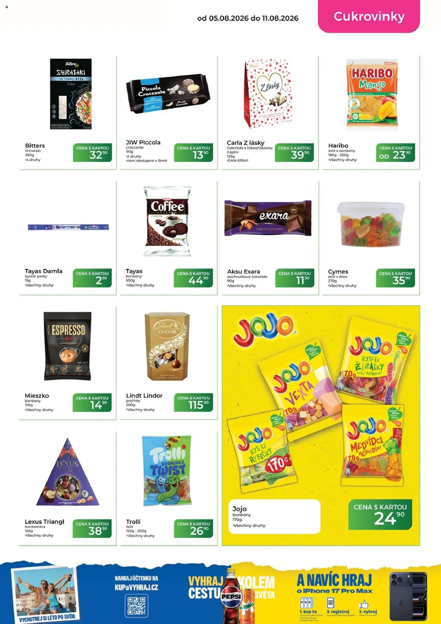Tamda Foods leták od 05.08.2026 | Strana: 27 | Produkty: Jojo, Mango, Čokoláda, Lindt lindor