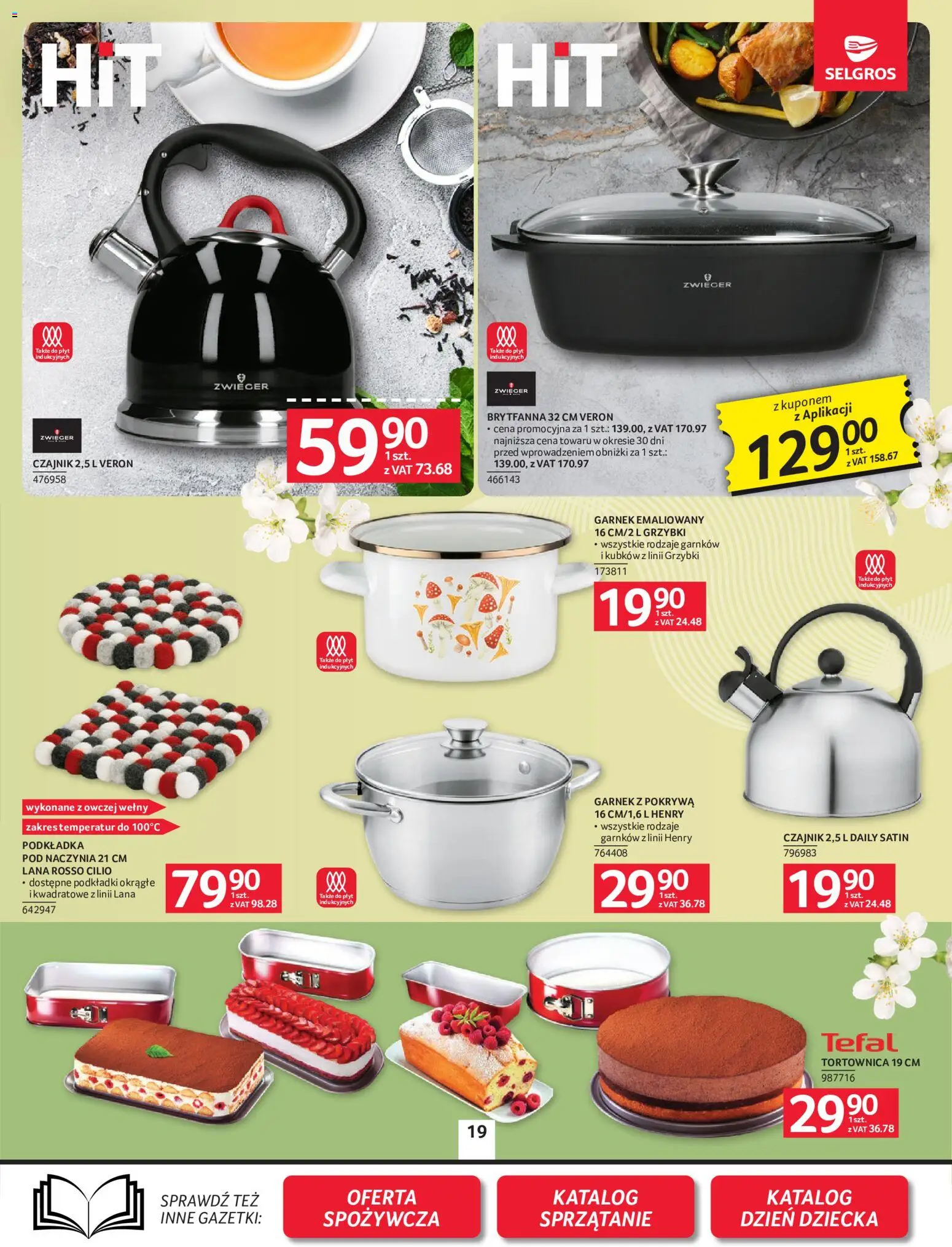 Selgros cash&carry gazetka - Oferta przemysłowa od 21.05.2026 | Strona: 21 | Produkty: Czajnik, Garnek, Tefal