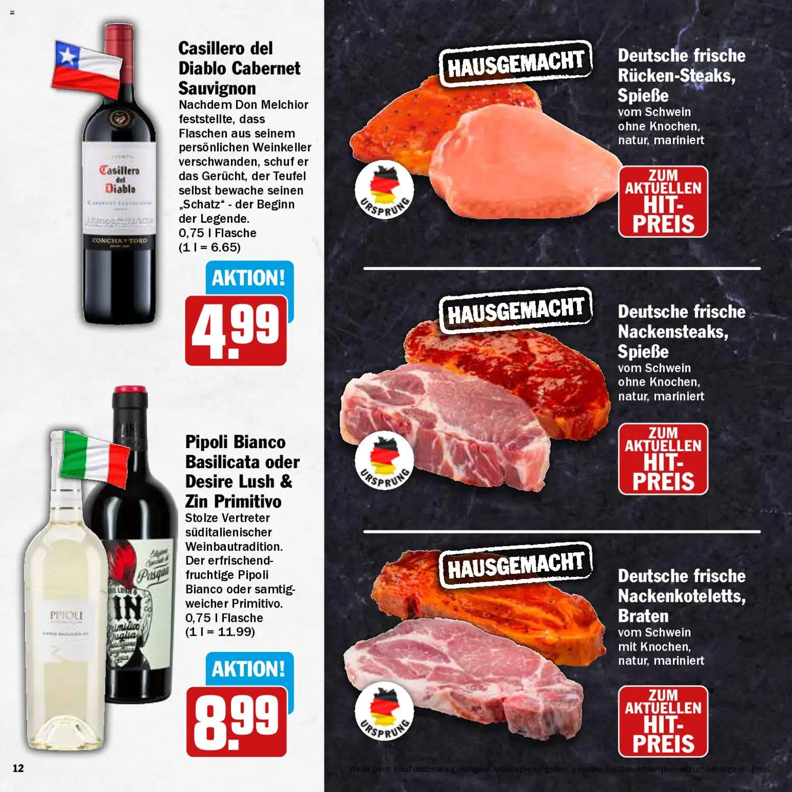 HIT Grillbroschüre – gültig ab 10.08.2026 | Seite: 12 | Produkte: Spieße