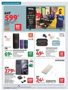 Auchan - Prévisualisation de ÉCOUTEURS WF C510 NOIR, ÉCOUTEURS WF C510 NOIR Charge rapide : 5min de charge pour 1h supplémentaire Intra-auriculaires petits et légers Résistant à la pluie (IPX4) valide à partir de 25/08/2026 | Page: 60
