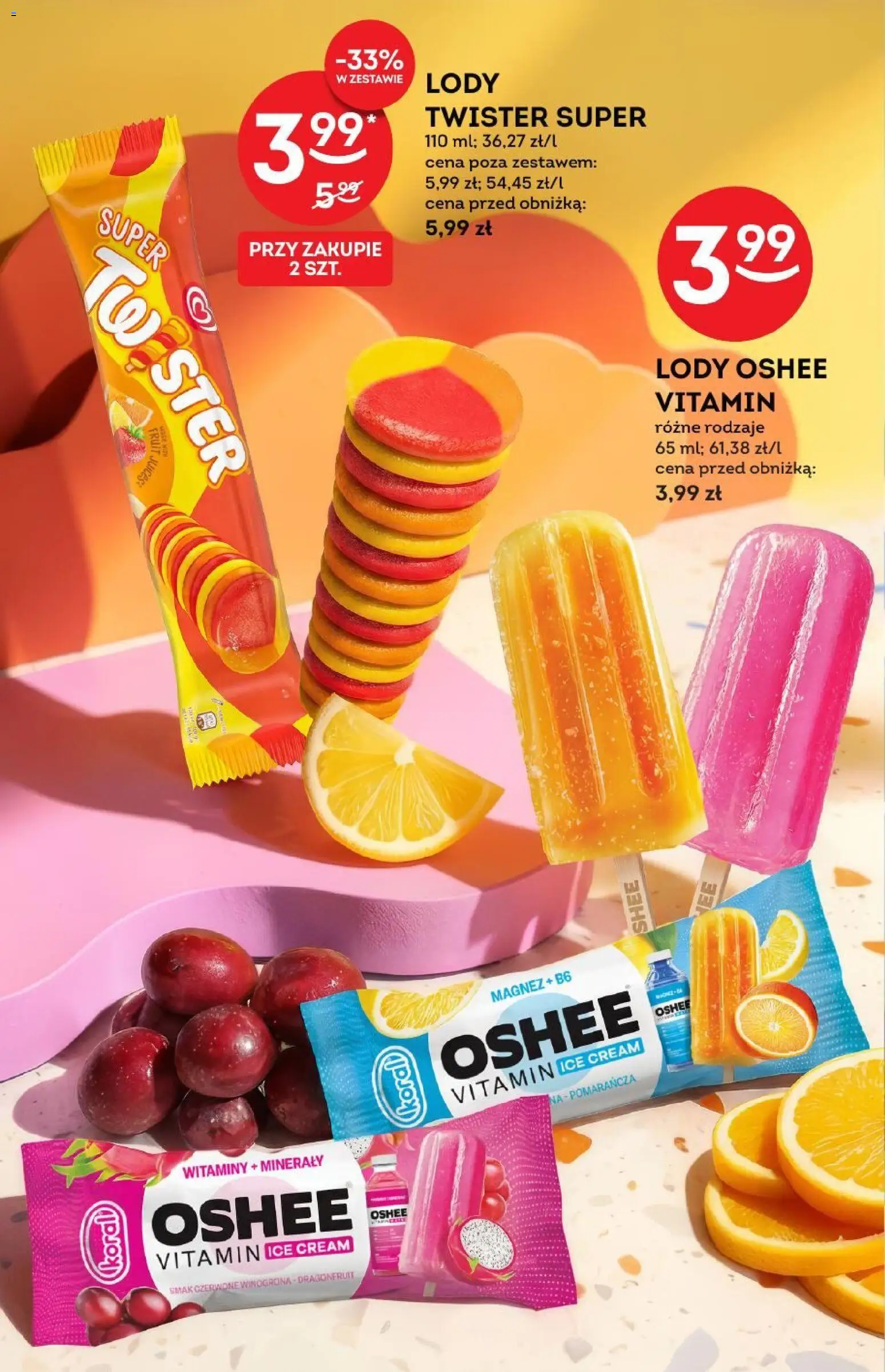 Żabka gazetka - Katalog lodowy od 01.07.2026 | Strona: 12 | Produkty: Winogrona, Lody