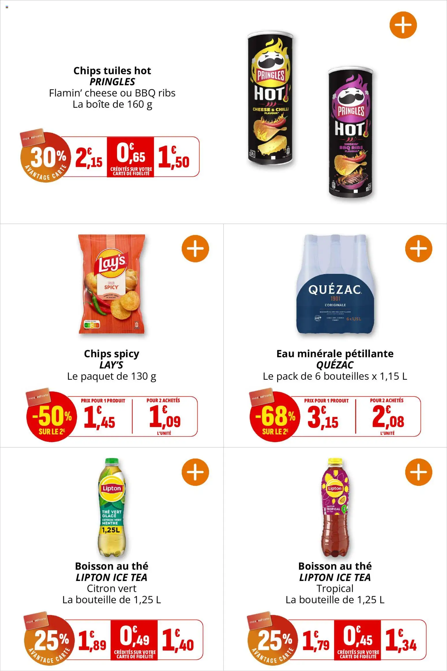 {H1} | Page: 31 | Produits: Eau minérale, Citron vert, Ice tea, Bouteille