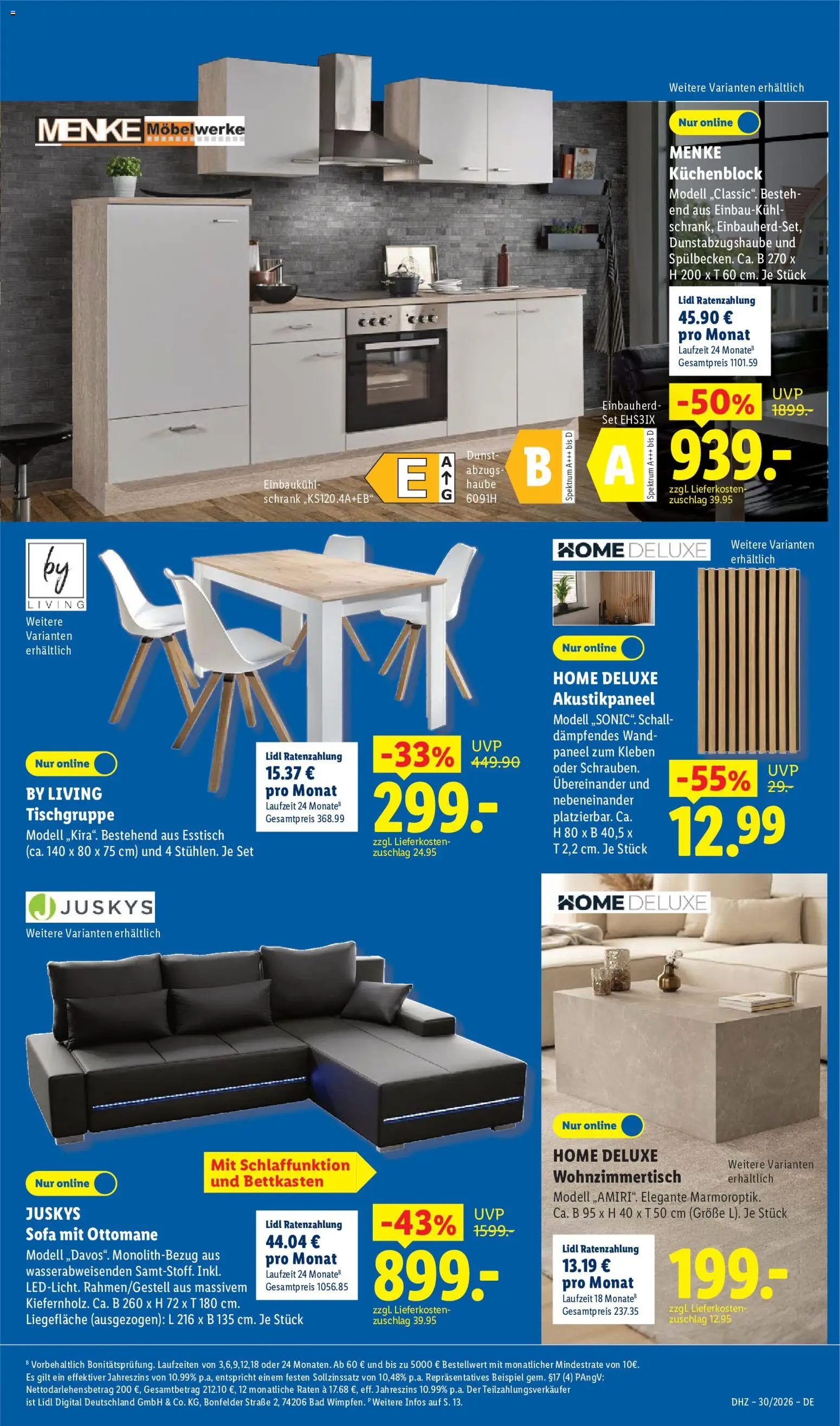 Lidl Prospekt – gültig ab 20.07.2026 | Seite: 47 | Produkte: Küchenblock, Sofa, Schrank, Bad