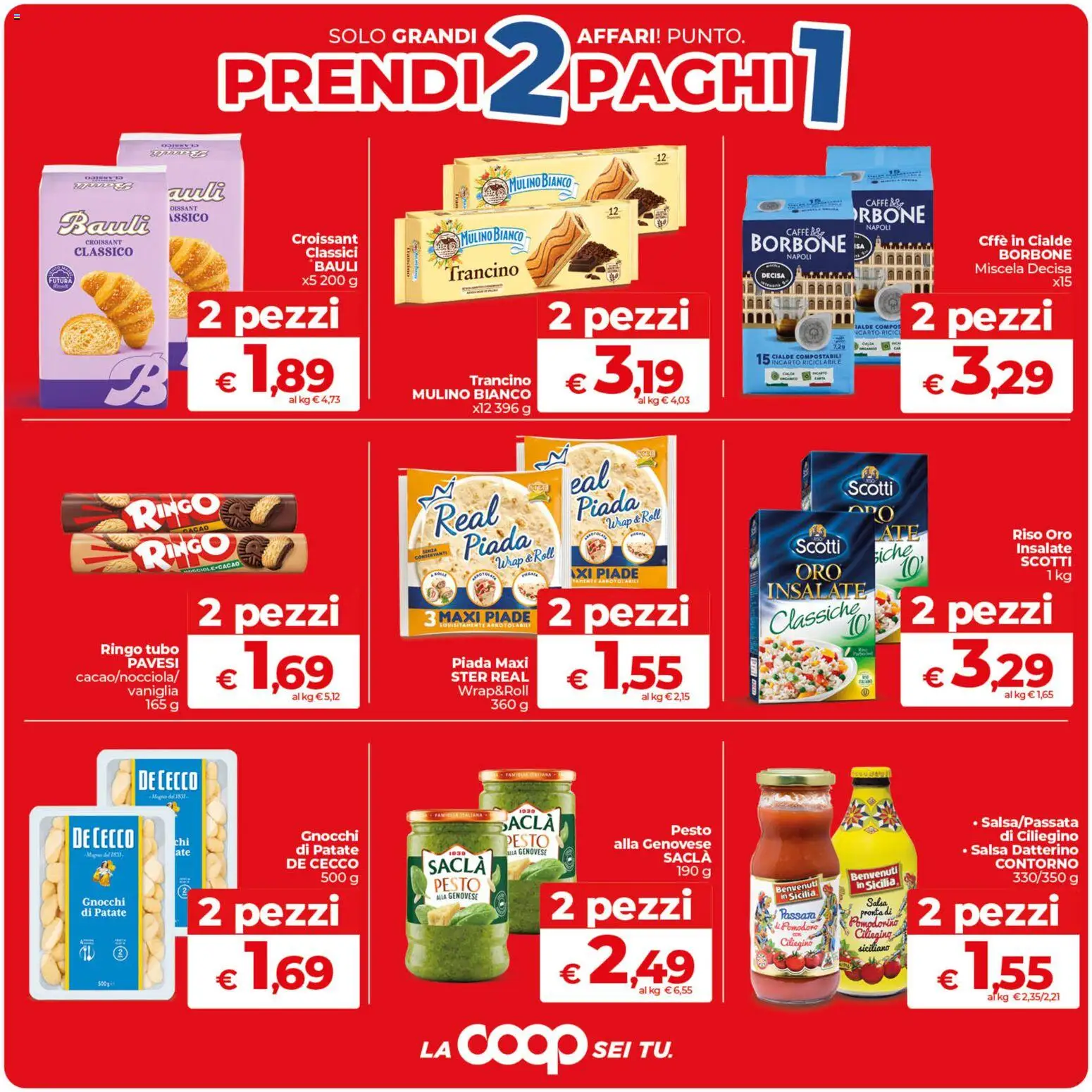 Volantino COOP del 09.06.2026 | Pagina: 3 | Prodotti: Patate, Salsa, Pomodoro, Croissant