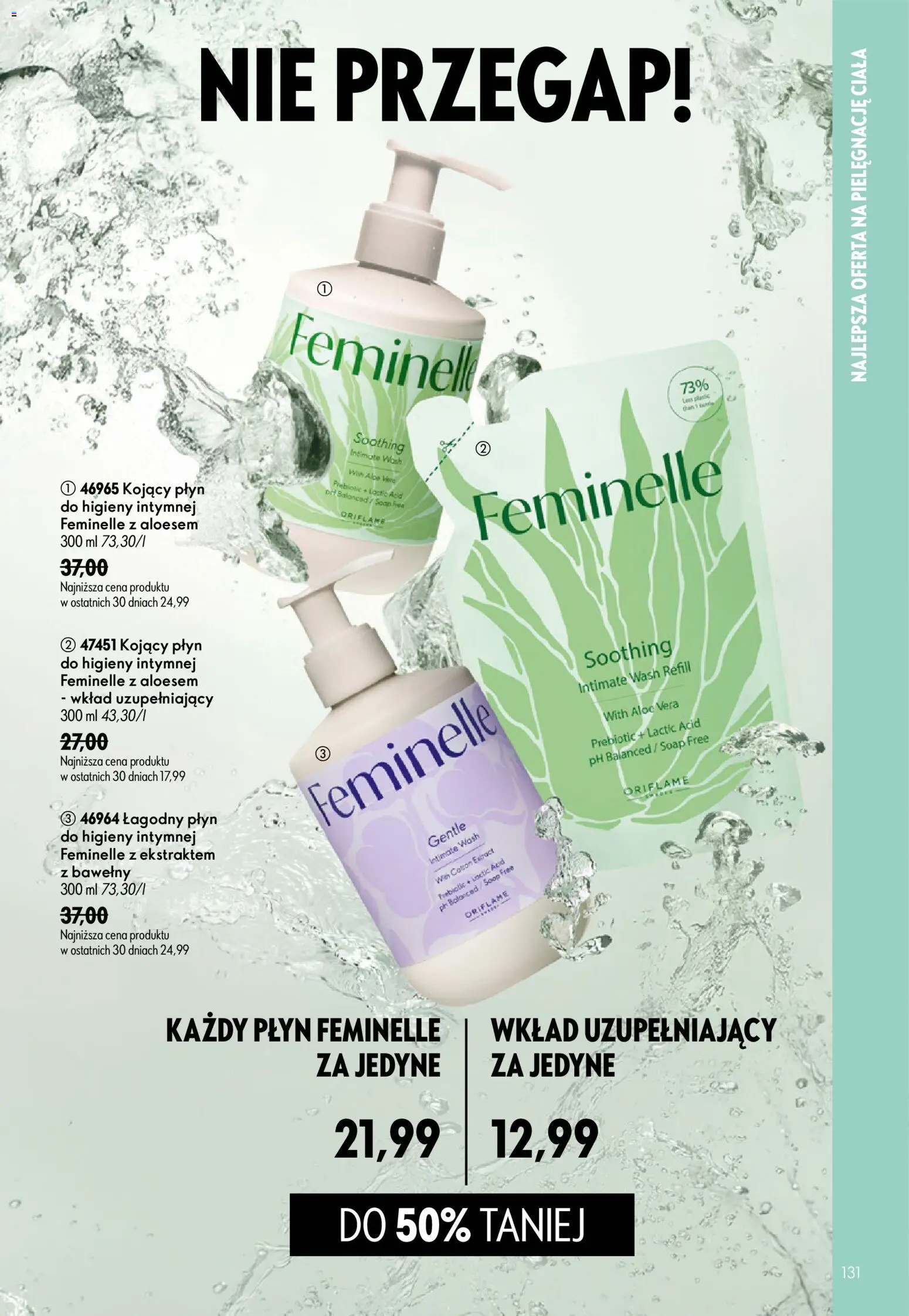 Oriflame Katalog 10 2026 od 08.07.2026 | Strona: 131 | Produkty: Płyn do higieny intymnej