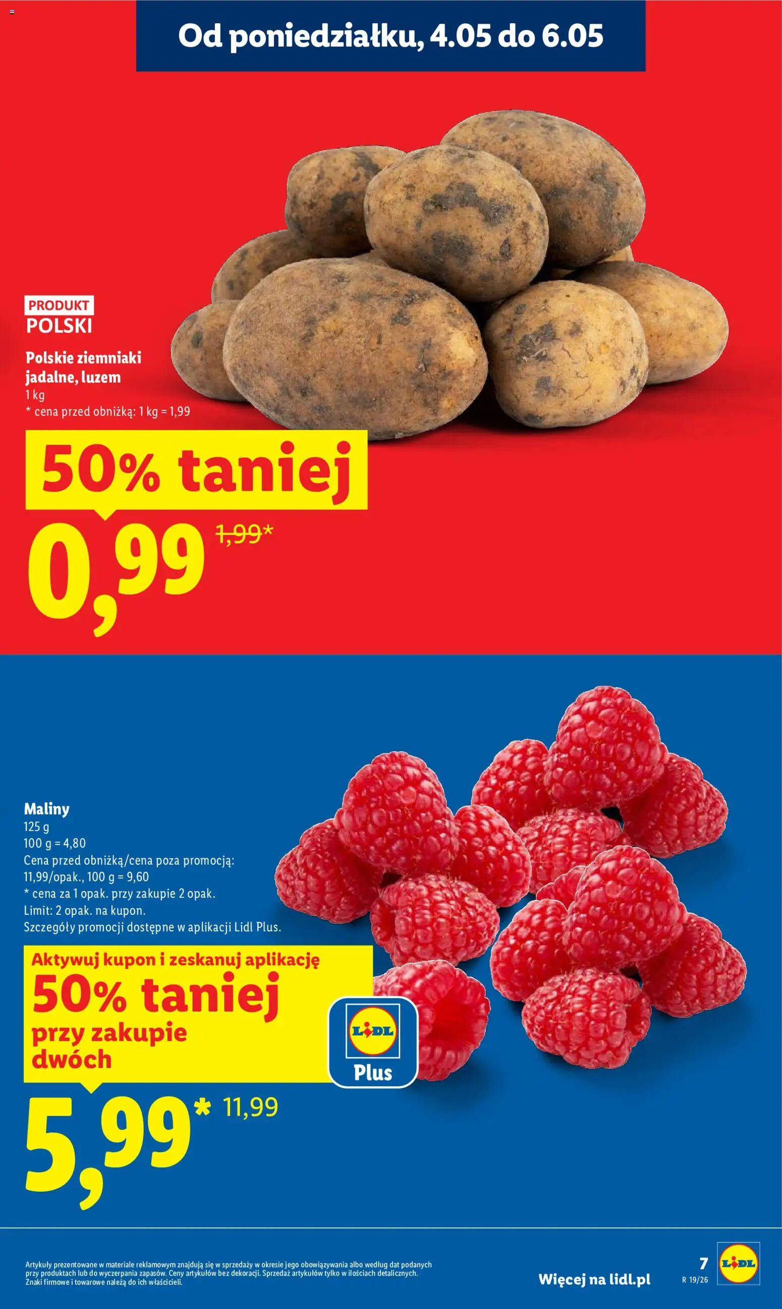 Lidl Polsko leták od 04.05.2026 | Strana: 7 | Produkty: Maliny
