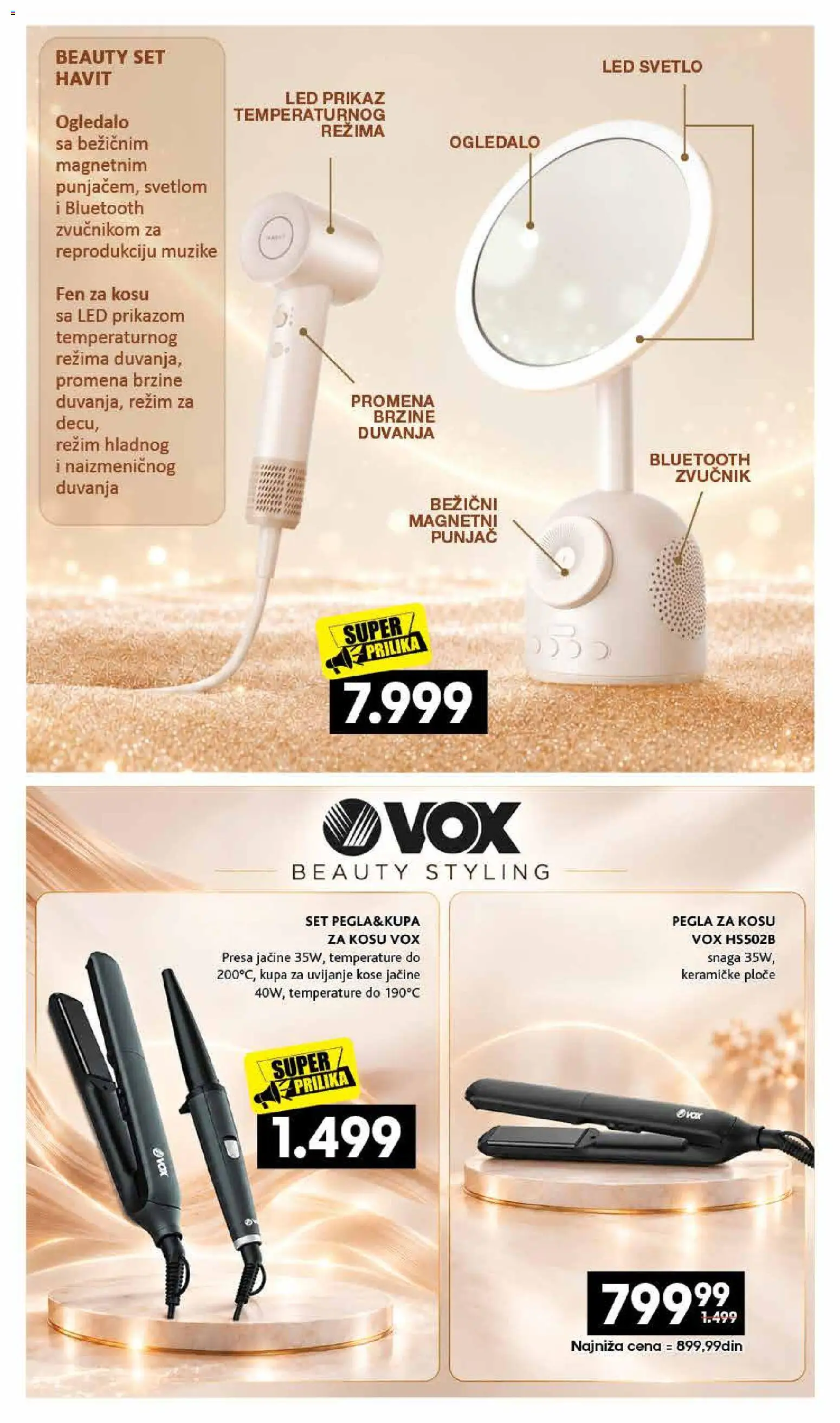 Roda katalog - važi od 12.10.2026 | Strana: 13 | Proizvode: Pegla za kosu, Fen za kosu, Ogledalo, Zvučnik