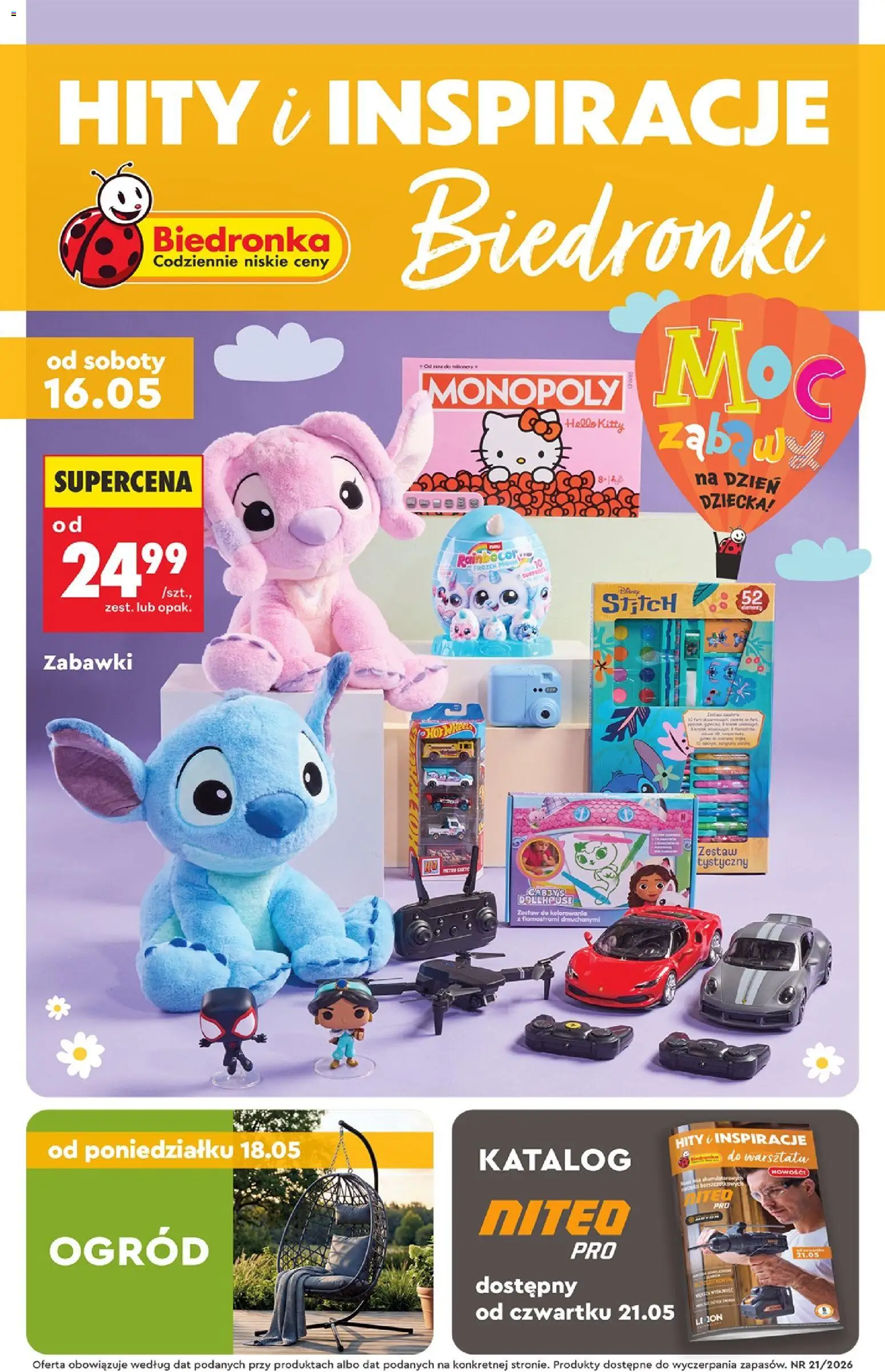 Biedronka Polsko leták - Hity i inspiracje od 16.05.2026 | Strana: 1 | Produkty: Gabby's Dollhouse