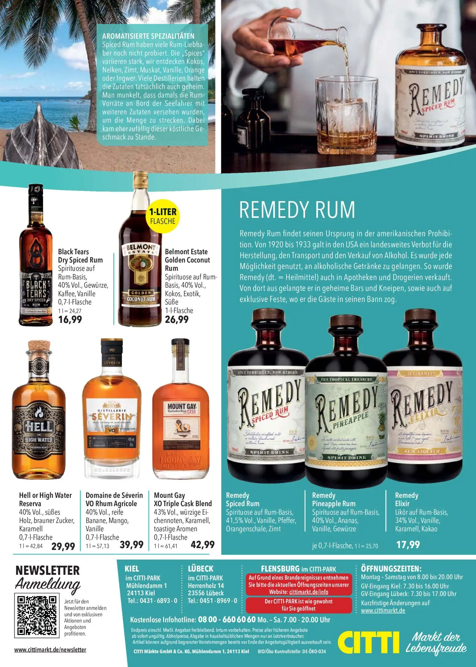 CITTI Markt Rum – gültig ab 26.08.2026 | Seite: 4 | Produkte: Likör, Rum, Spezialitäten, Vanille