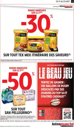 Intermarché - Prévisualisation de Intermarché catalogue valide à partir de 11/08/2026 | Page: 3 | Produits: Tortilla, Boissons, Fruits, Chips