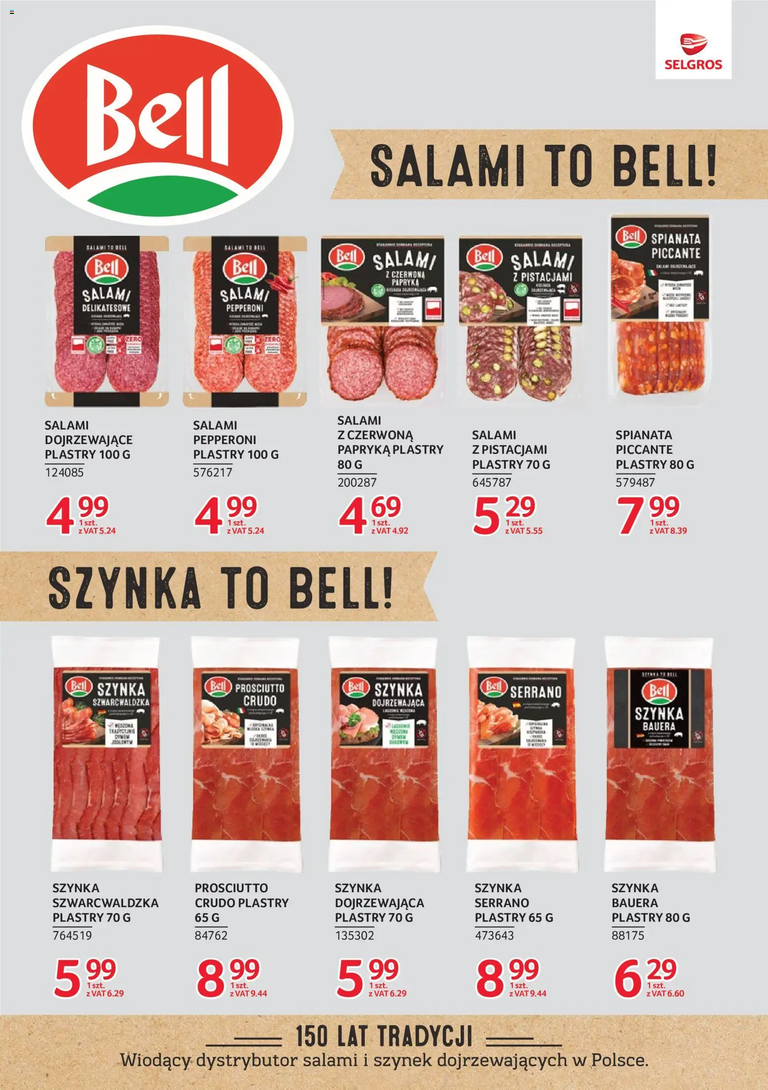 Selgros cash&carry gazetka - Markowe Produkty od 08.10.2026 | Strona: 6 | Produkty: Szynka prosciutto, Szynka, Papryka, Salami