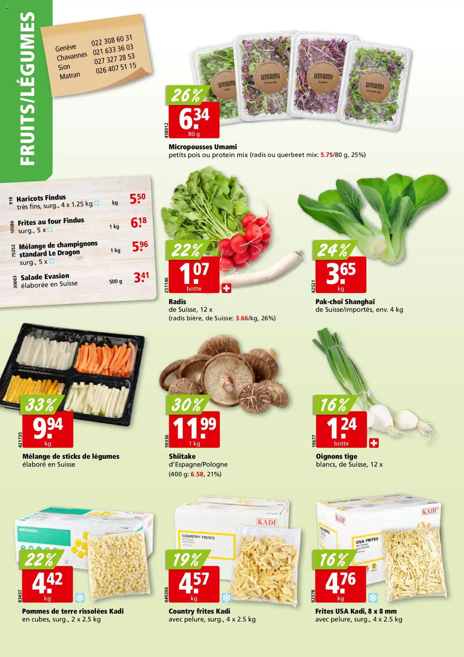 Aligro aktionen Chavannes, Matran, Genève, Sion – gültig ab 22.06.2026 | Seite: 2 | Produkte: Champignons