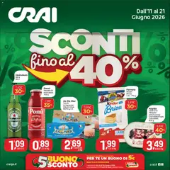 Anteprima del volantino CRAI volantino valido a partire dal 11.06.2026