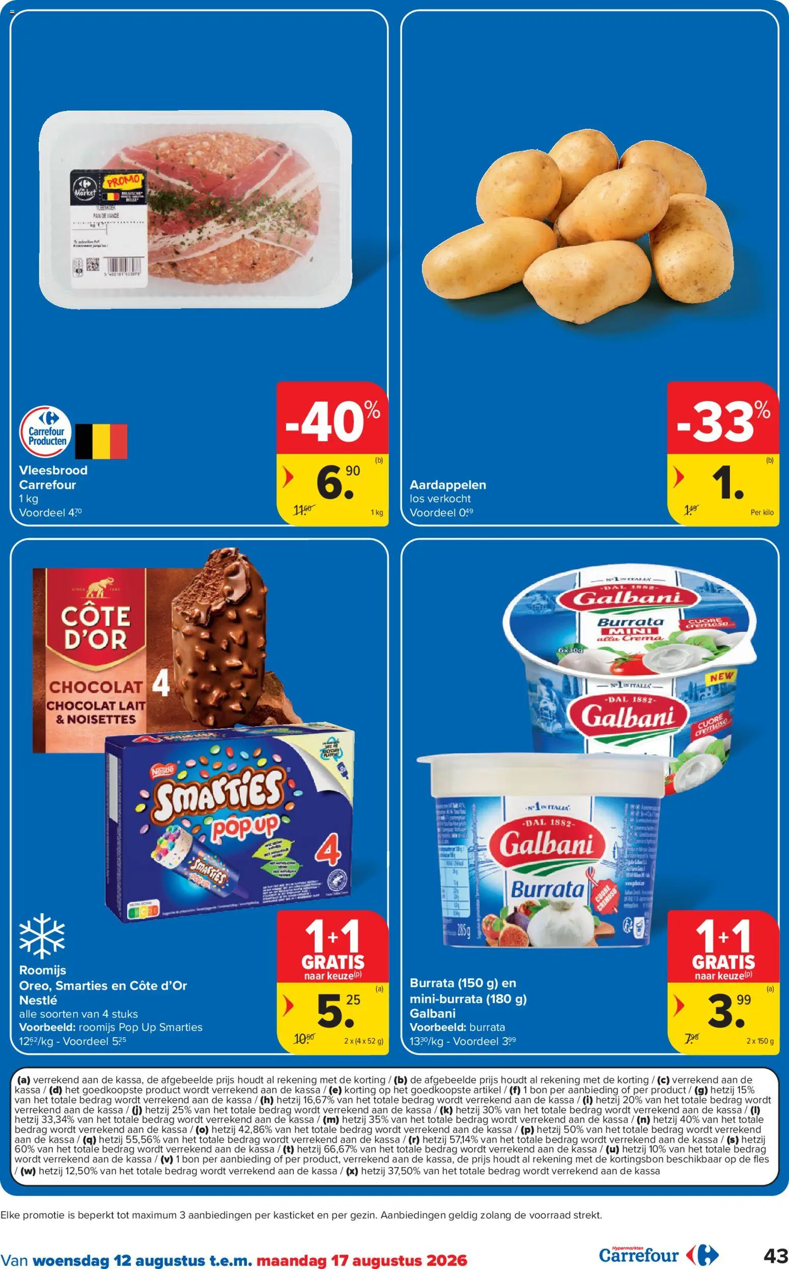 {H1} | Pagina: 43 | Producten: Fles, Aardappelen, Burrata, Pan