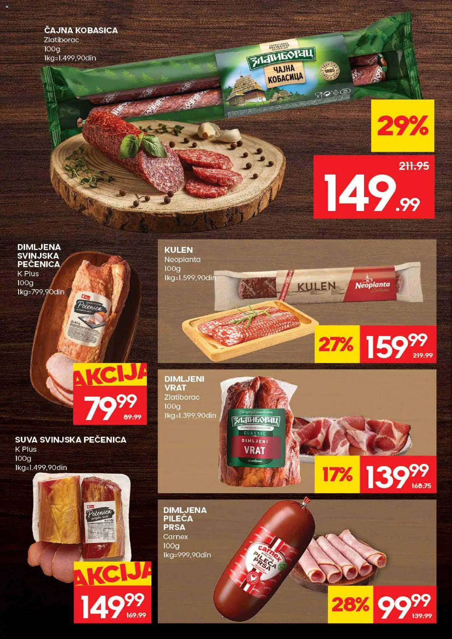 Mercator katalog - važi od 30.04.2026 | Strana: 8 | Proizvode: Pileća prsa, Kulen, Dimljena pileća prsa, Dimljeni vrat