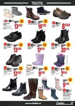 E.leclerc katalog akcije – veljaven od 30.09.2026 | Stran: 47 | Izdelki: Škornji, Cevlji