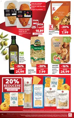 Ofertele Kaufland valabile de la 08.07.2026 | Pagină: 34 | Produse: Masaüstü kılıfı, Hacıyatmaz Kedi Oyuncağı, Ulei, Stafide