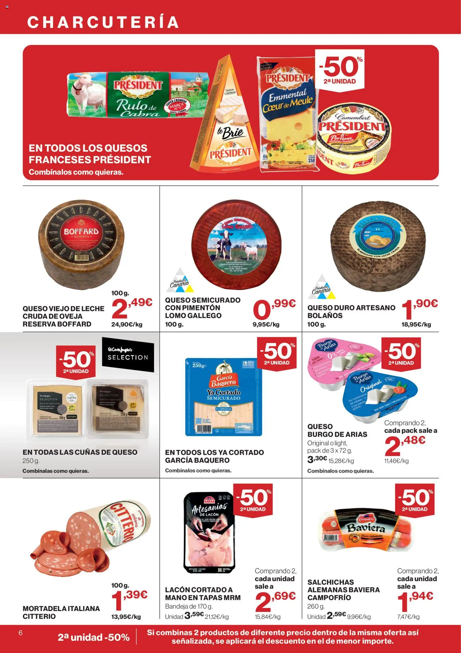 Supercor Canarias │ válido desde el 10/09/2026 | Página: 6 | Productos: Queso, Lomo, Mortadela, Salchichas