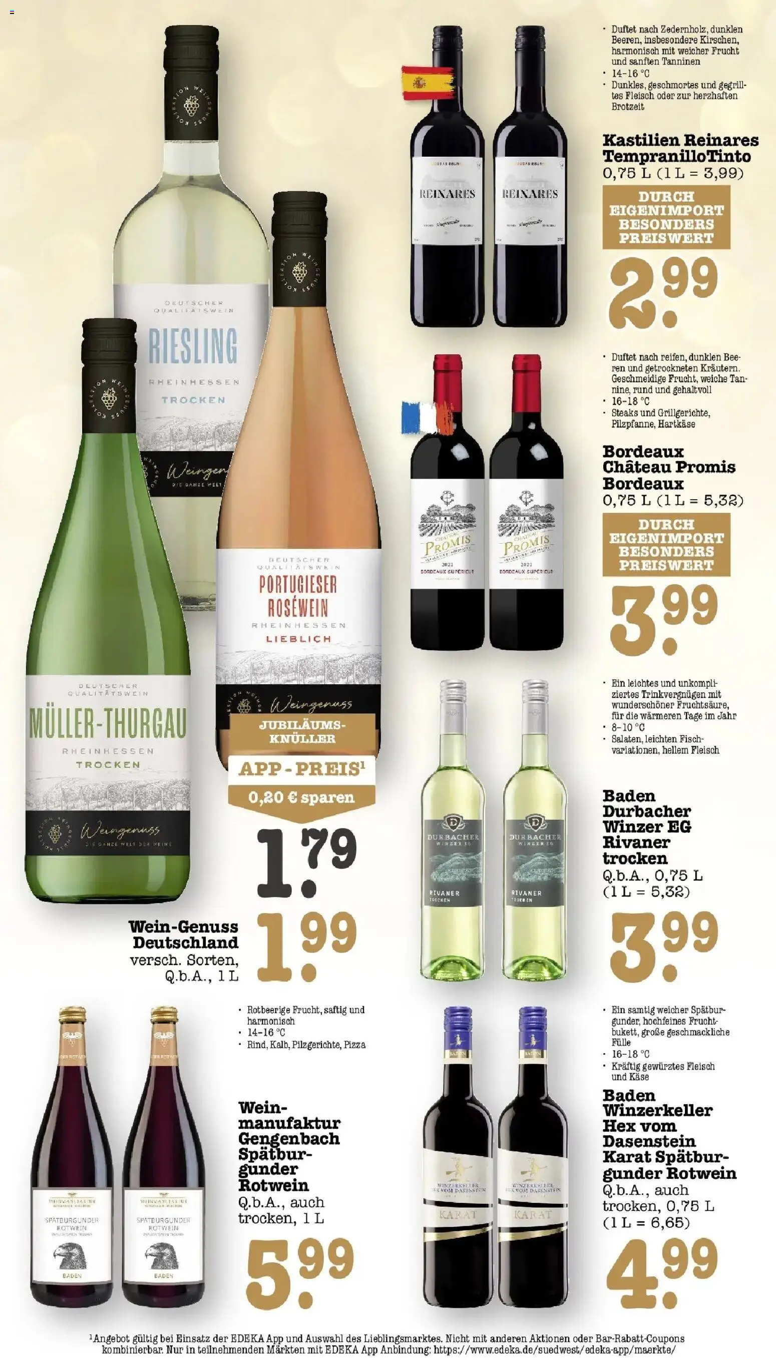 E center Prospekt Karlsruhe (ab 21.09.2026) zum Blättern | Seite: 51 | Produkte: Rotwein, Rosewein, Fisch, Pizza