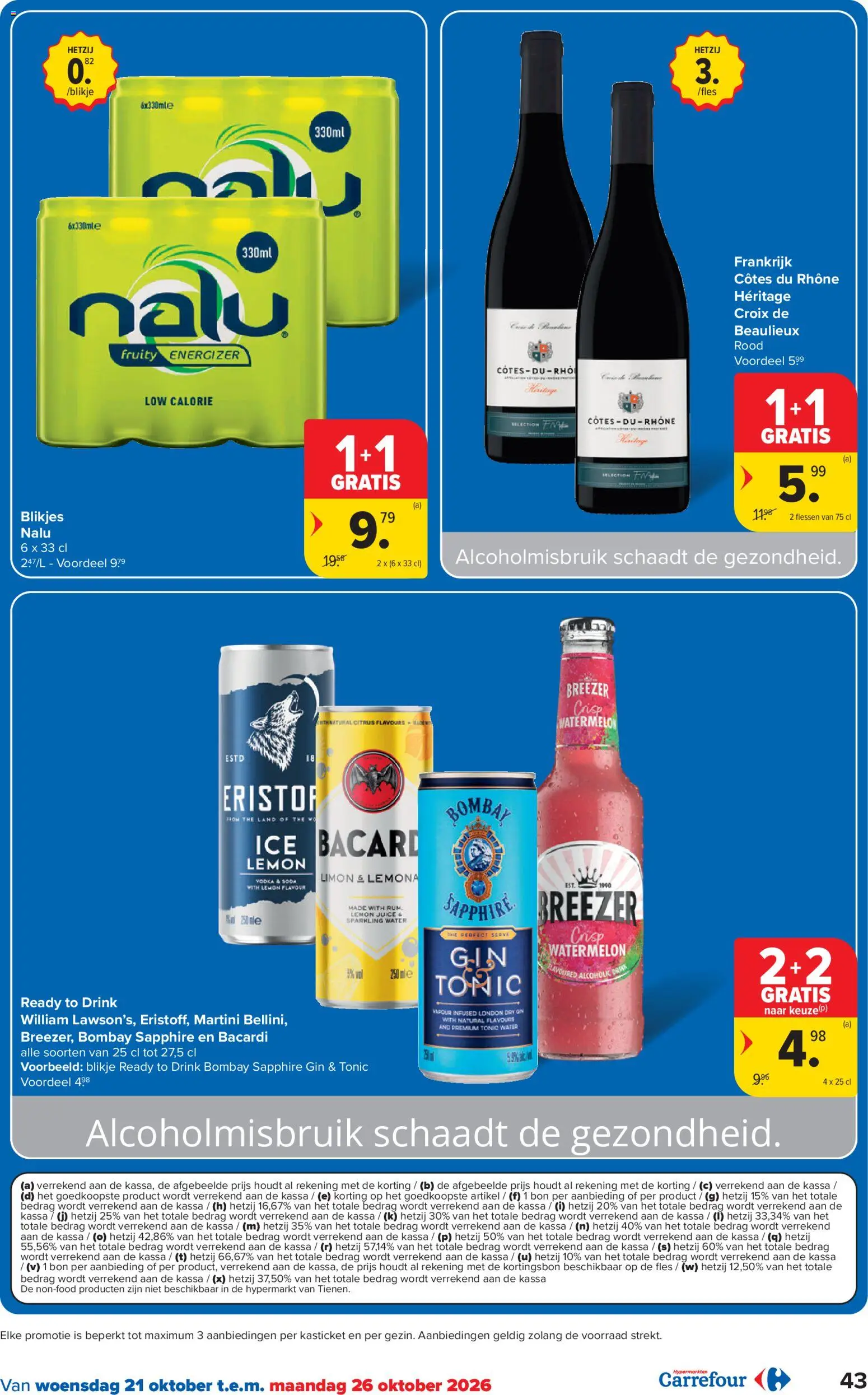 {H1} | Pagina: 43 | Producten: Fles, Tonic, Bacardi, Vodka