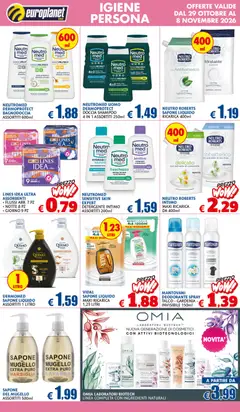 Anteprima del volantino Europlanet Casa volantino valido a partire dal 29/10/2026 | Pagina: 3 | Prodotti: Shampoo, Detergente intimo, Tè, Fiori