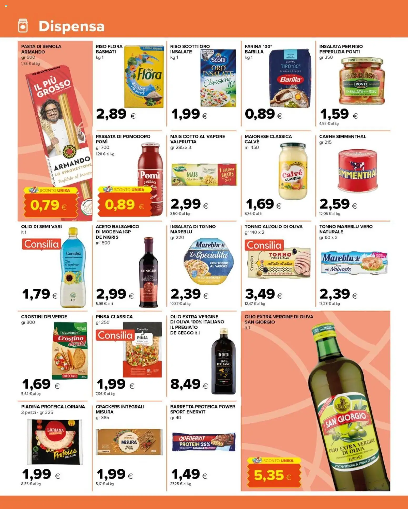 Volantino Tigre del 19.05.2026 | Pagina: 8 | Prodotti: Pomodoro, Farina, Crackers, Mais