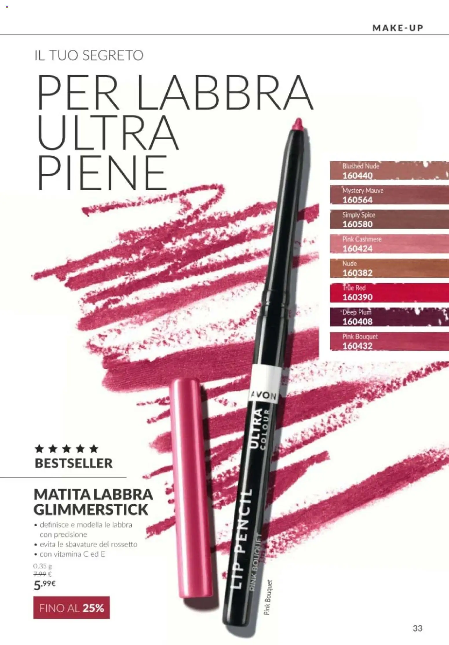 Volantino Avon del 01/10/2026 | Pagina: 33 | Prodotti: Rossetto