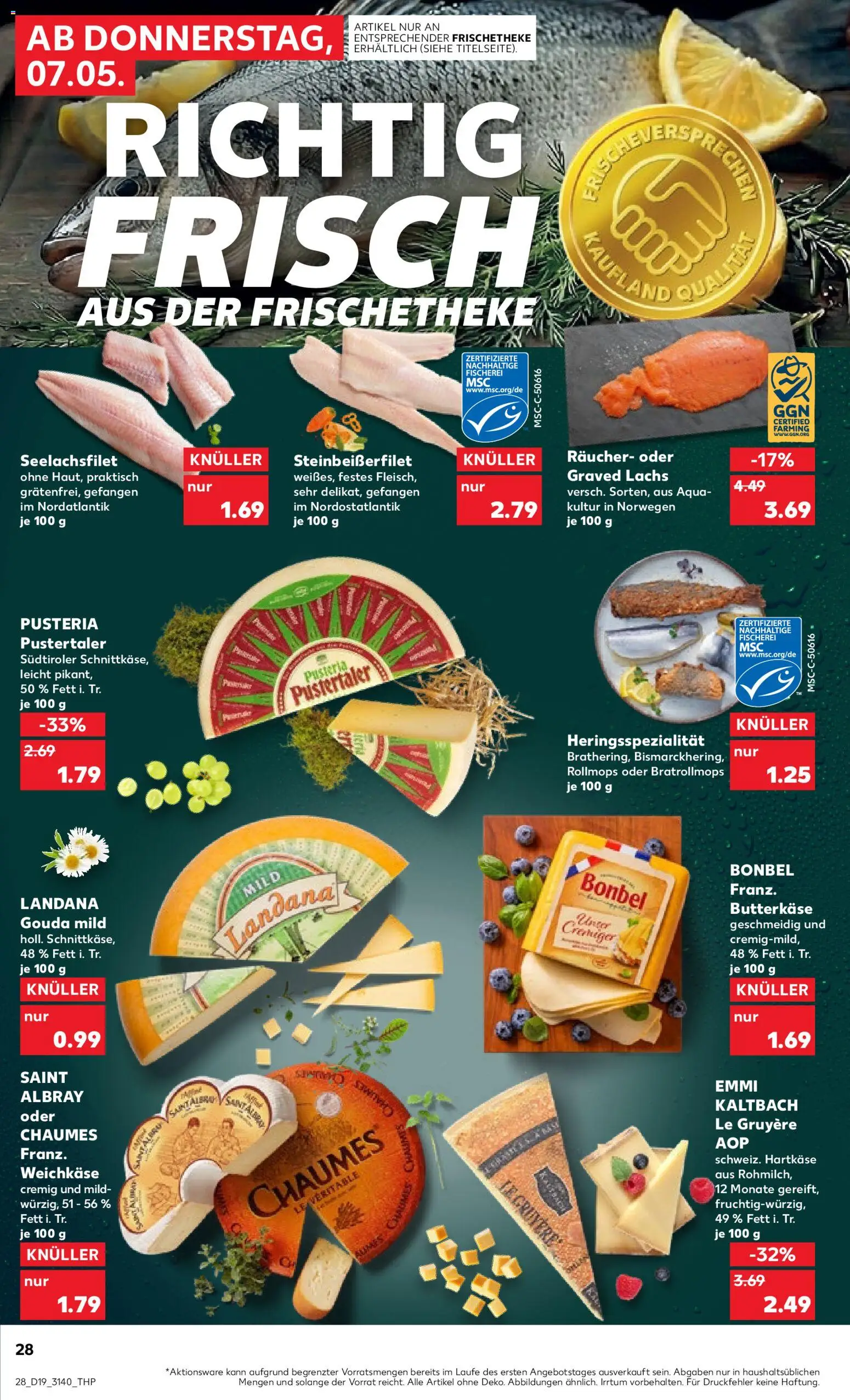 Kaufland Prospekt Leipzig	 – gültig ab 07.05.2026 | Seite: 28 | Produkte: Gouda, Lachs
