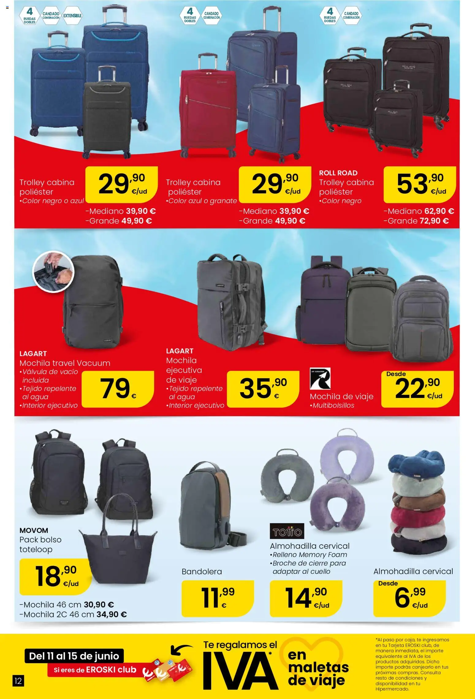 Eroski Oh! OFERTA Málaga │ válido desde el 11.06.2026 | Página: 12 | Productos: Bolso, Mochila, Té