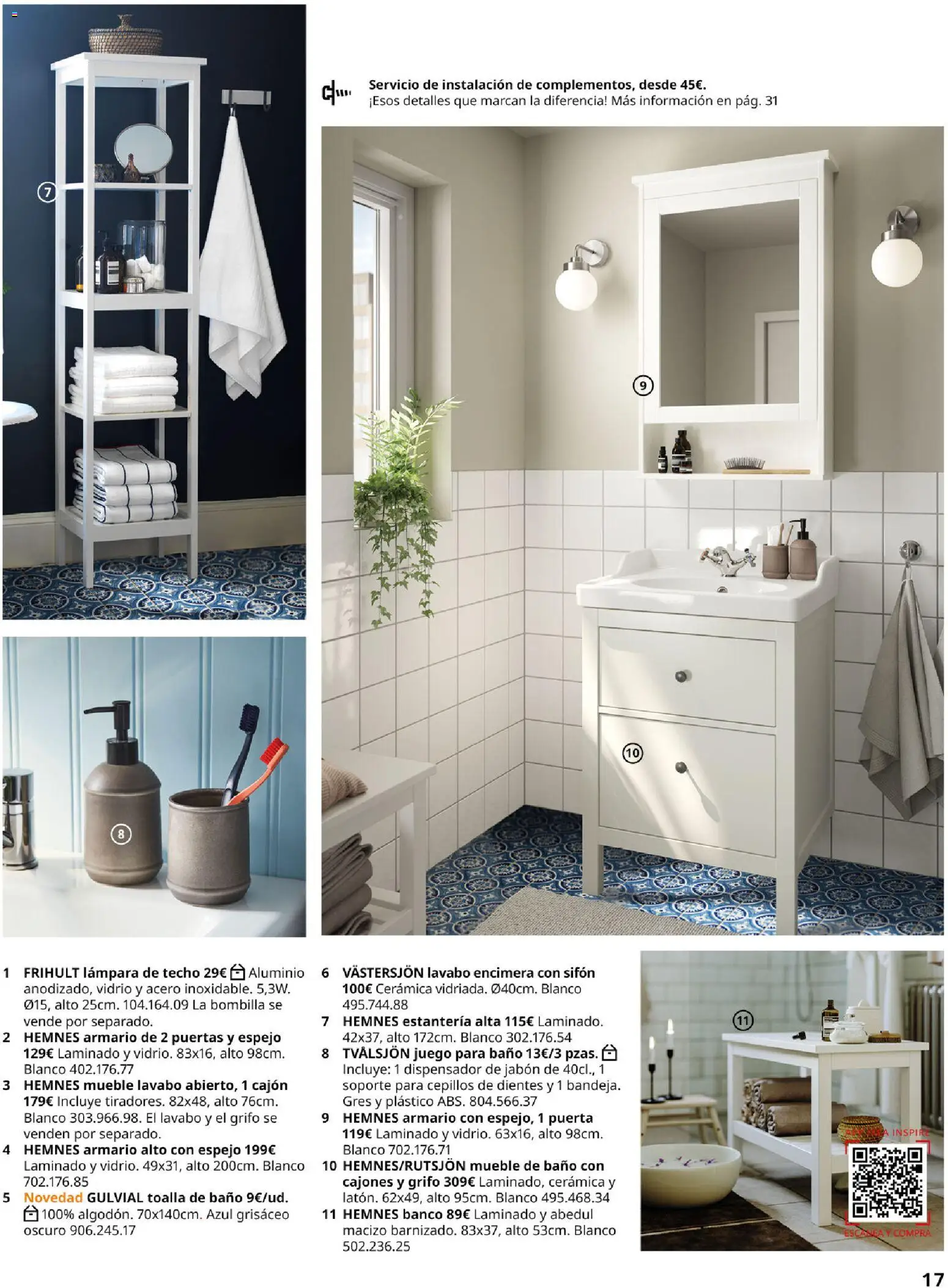Catálogo IKEA Baňos │ válido desde el 01.02.2026 | Página: 17 | Productos: Jabón, Bombilla, Baño, Lámpara
