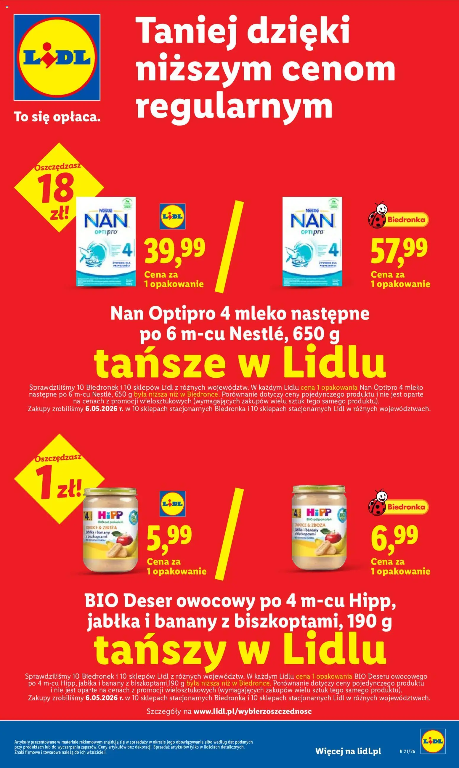 Lidl Polsko leták od 28.05.2026 | Strana: 27 | Produkty: Mléko, Jablka, Banány, Hipp