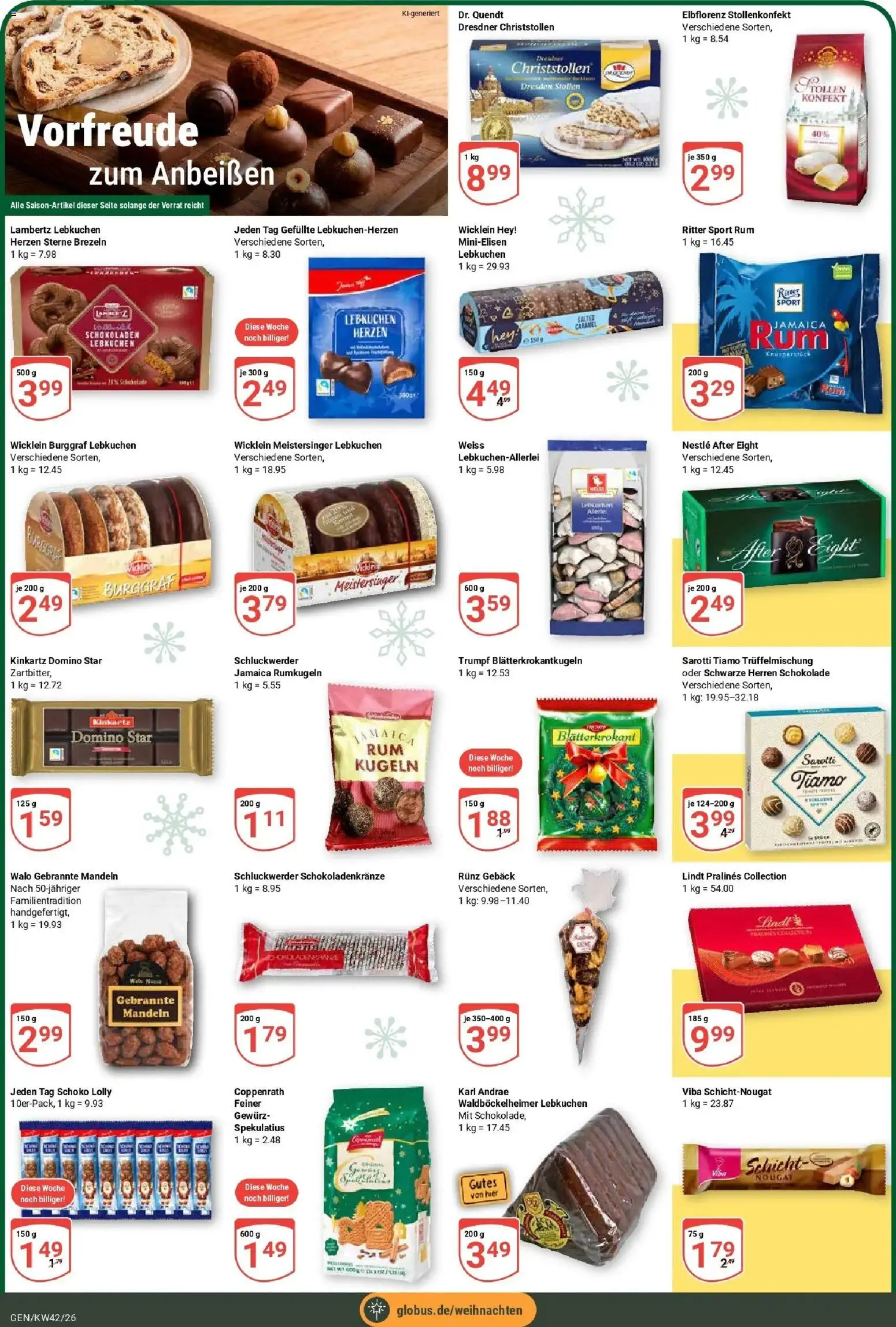 Globus Prospekt Gensingen (ab 12.10.2026) » Angebote online | Seite: 7 | Produkte: Rum, Ritter sport, Mandeln, Rumkugeln