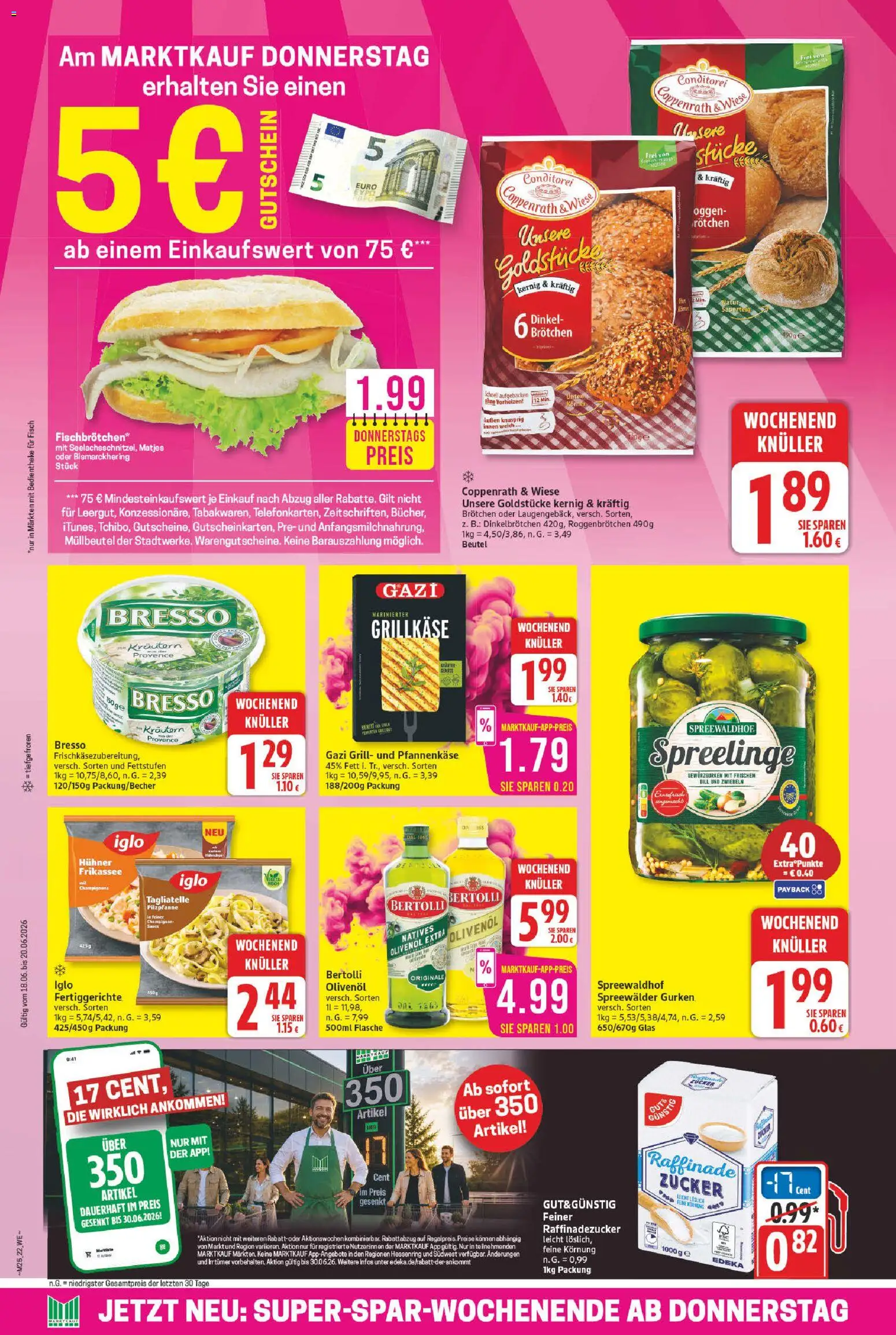 Marktkauf Prospekt – gültig ab 15.06.2026 | Seite: 22 | Produkte: Grill, Bresso, Zwiebeln, Gurken