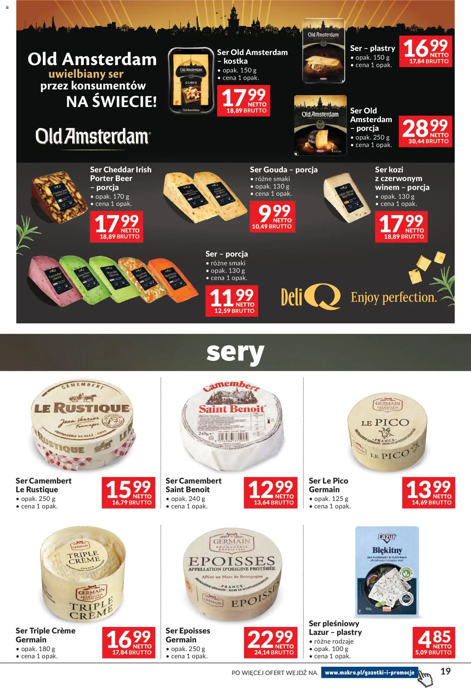 Makro gazetka - Sery, Wędliny, Wina od 01.09.2026 | Strona: 19 | Produkty: Ser pleśniowy, Sery, Cheddar, Ser cheddar
