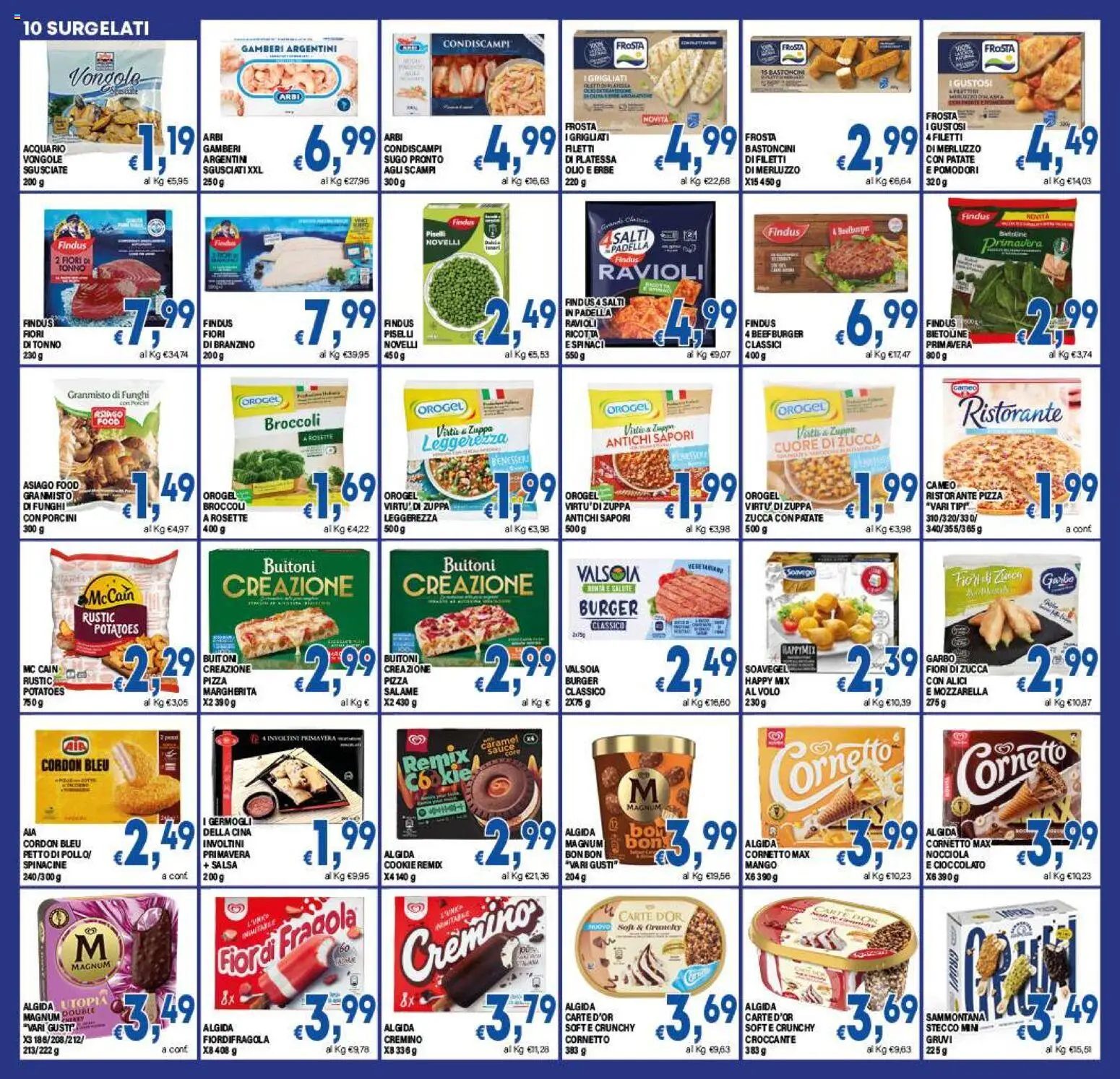 Volantino DEM del 02/10/2026 | Pagina: 10 | Prodotti: Salame, Vongole, Magnum, Piselli
