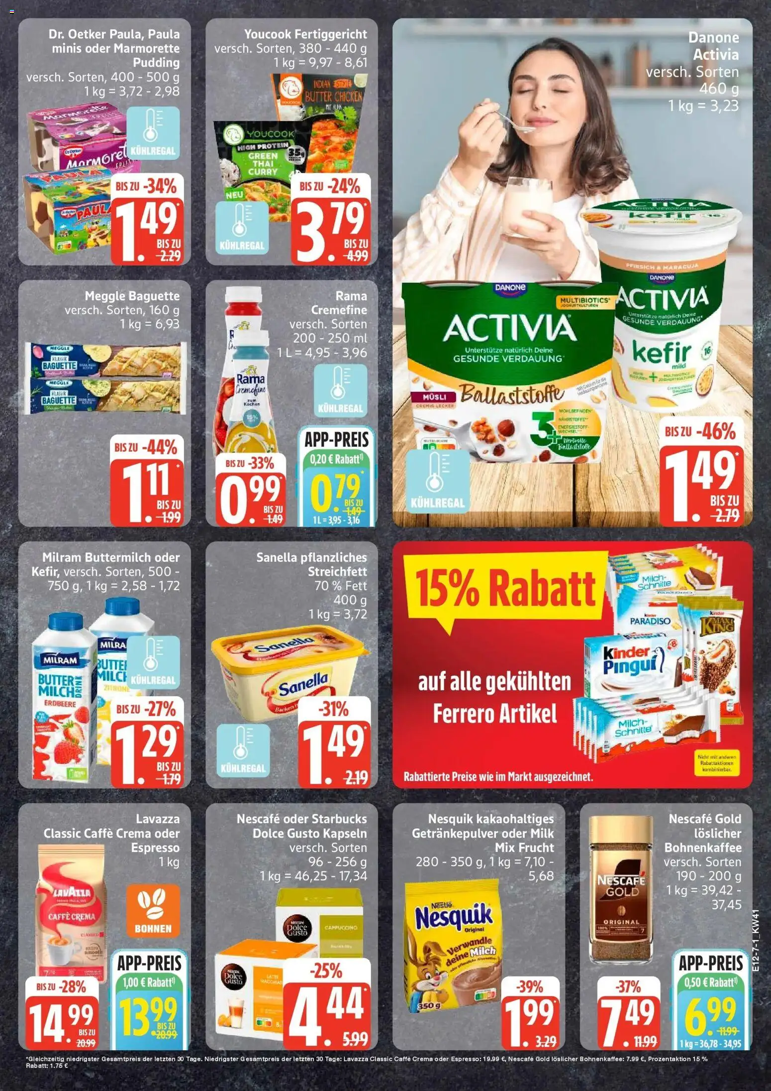 Edeka Prospekt Kiel (ab 05.10.2026) » Angebote Online | Seite: 7 | Produkte: Activia, Nesquik, Youcook, Pudding